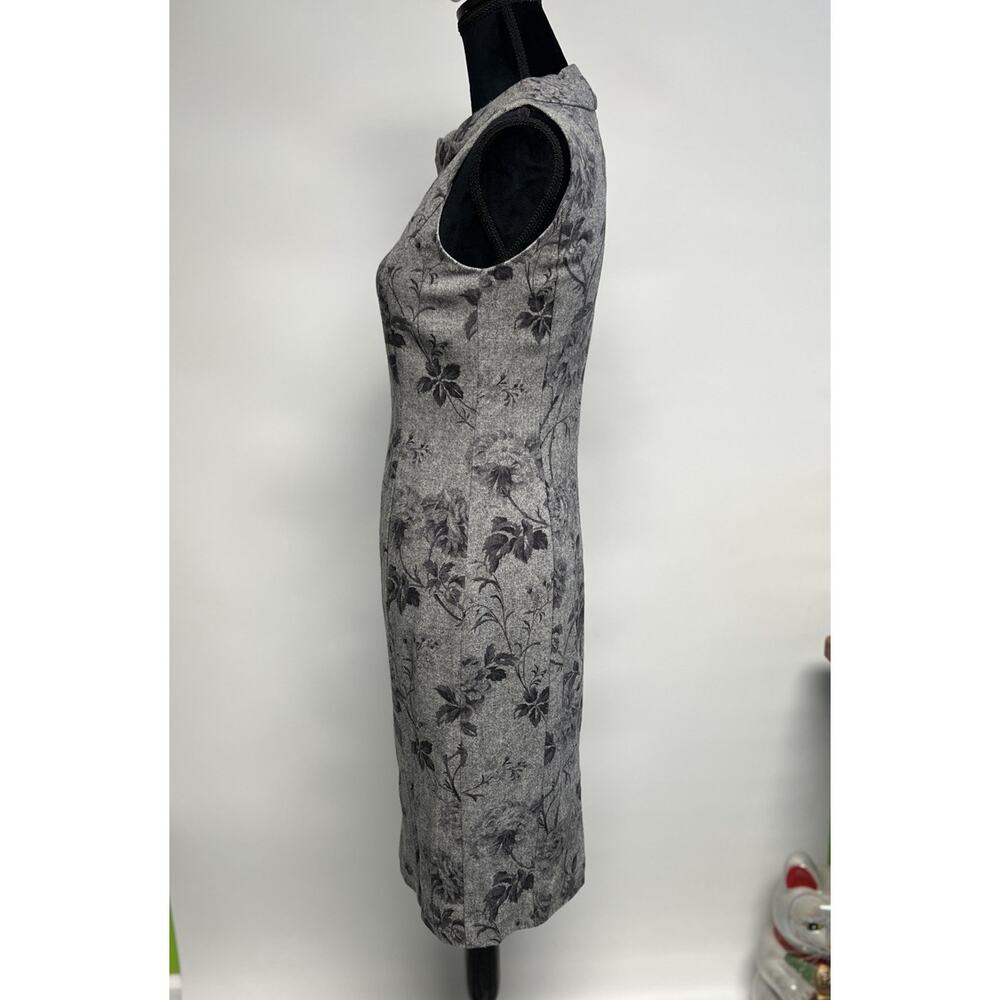 Talbots Wool Blend Dress‎ Classic High Neck Sz 2 Slimming Career Business Preppy - Picture 3 of 14